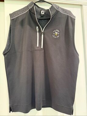 FootJoy Black and Gray Sleeveless Golf Vest US Open 2020 Winged Foot